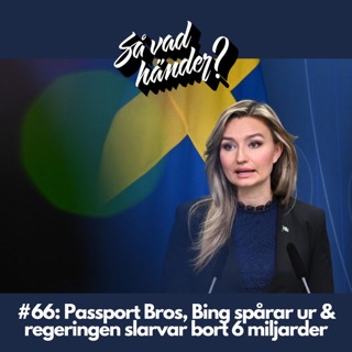 #66: Passport Bros, Bing spårar ur & regeringen slarvar bort 6 miljarder