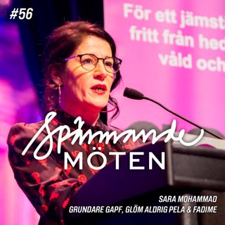 Sara Mohammad, grundare av GAPF, glöm aldrig Pela och Fadime