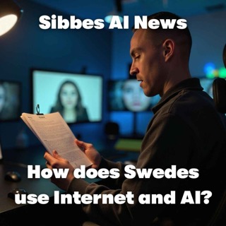 How does Swedes use Internet and AI? Report from SCB by NotebookLM