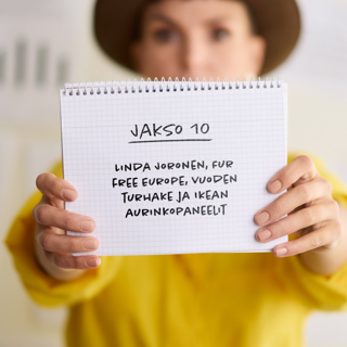 10. Linda Joronen, Fur free Europe, vuoden turhake ja Ikean aurinkopaneelit