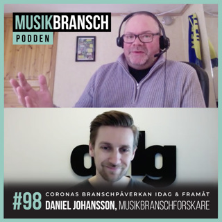 98. Coronas branschpåverkan idag och framåt - Daniel Johansson, musikbranschforskare 