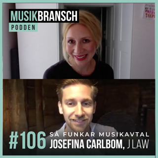 106. Så funkar musikavtal - Josefina Carlbom, J Law