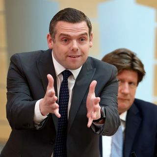 Why has Douglas Ross resigned as Scottish Tory leader? 