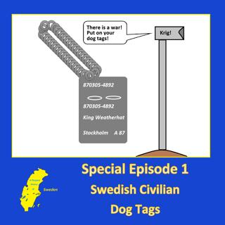 S1. Swedish Civilian Dog Tags