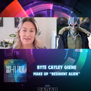 Byte Cayley Giene On Make-Up For Resident Alien