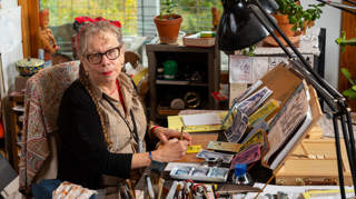 Cartoonist Lynda Barry